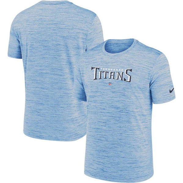 Men's Tennessee Titans Blue Velocity Performance T-Shirt - Click Image to Close